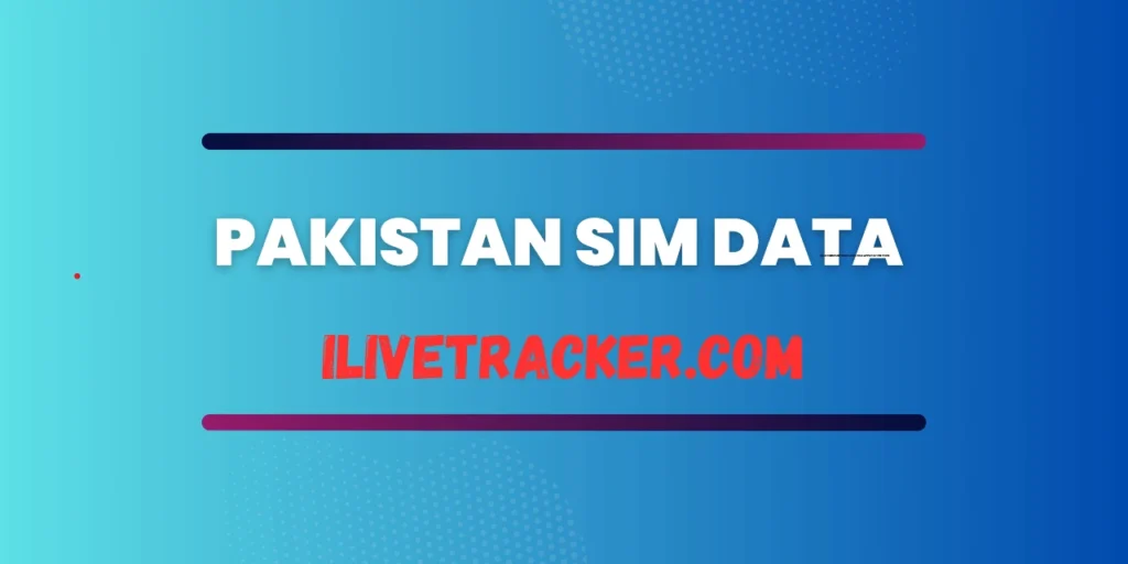 Pakistan SIM Data